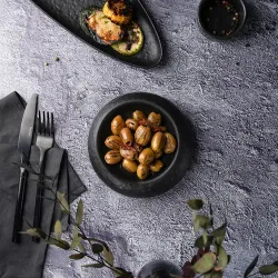 Блюдо круглое d 15 см h4 см Black Raw Stellar P.L. Proff Cuisine [4]