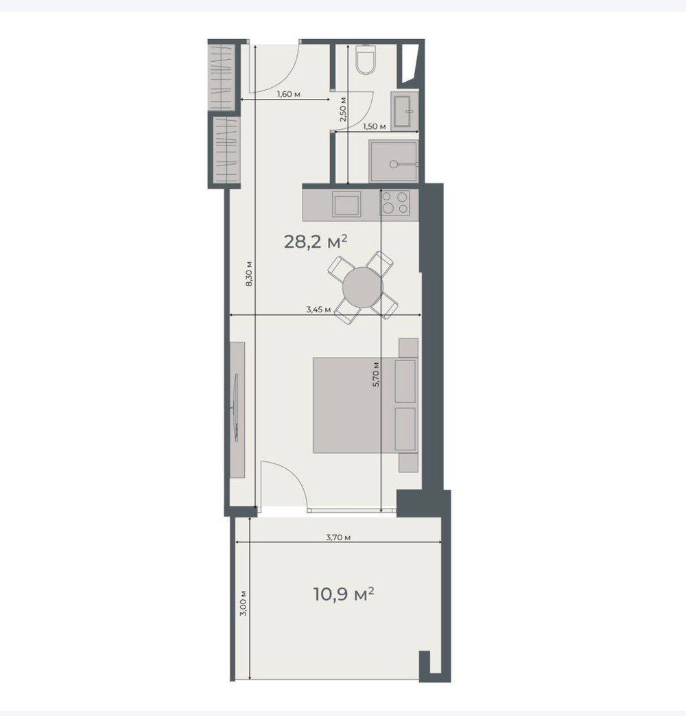 ЖК "ONE" Грузия, Батуми. Жилой комплекс бизнес -класса в новом центре города. Рядом пляж 800 м, парк Качиньских, велодорожки, ТРЦ и аэропорт в 4 км. Победитель European Property Awards 2025- 2026 в номинации «Многофункциональные комплексы»