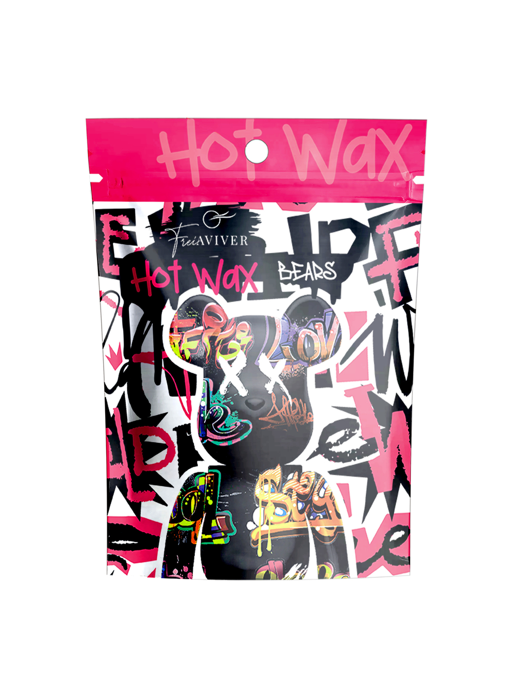 FreiAVIVER Воск для депиляции бровей и лица Hot Wax "Bears" розовый, 100гр