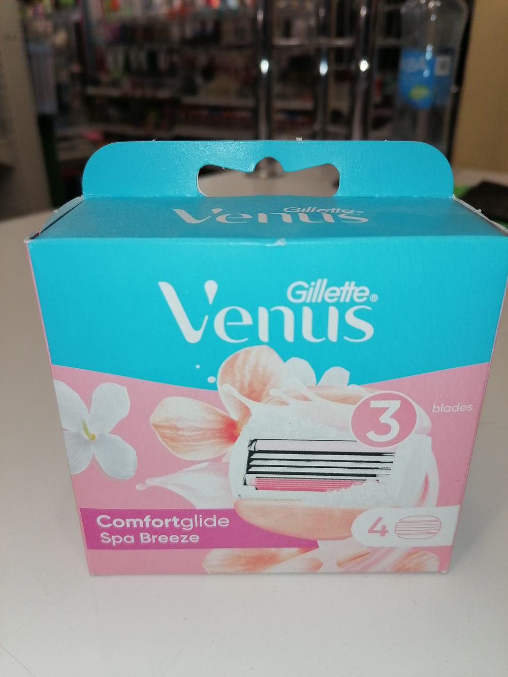 VENUS Breeze Cменные кассеты для бритья (cо встр. подушечками с гелем), 4шт