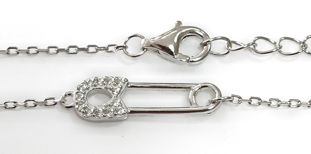 Ювелирное колье из серебра