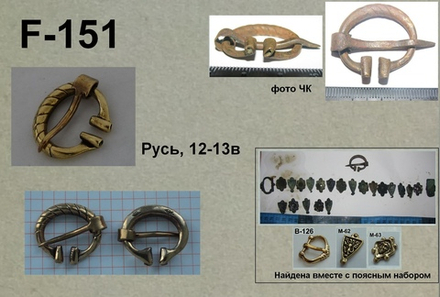 Фибула. Русь 12-13 в.