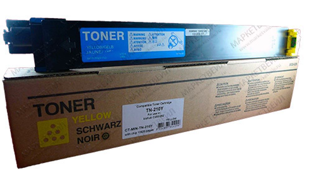 Тонер- картридж ELP, аналог Konica-Minolta TN-210Y для bizhub C250/252 yellow 12K