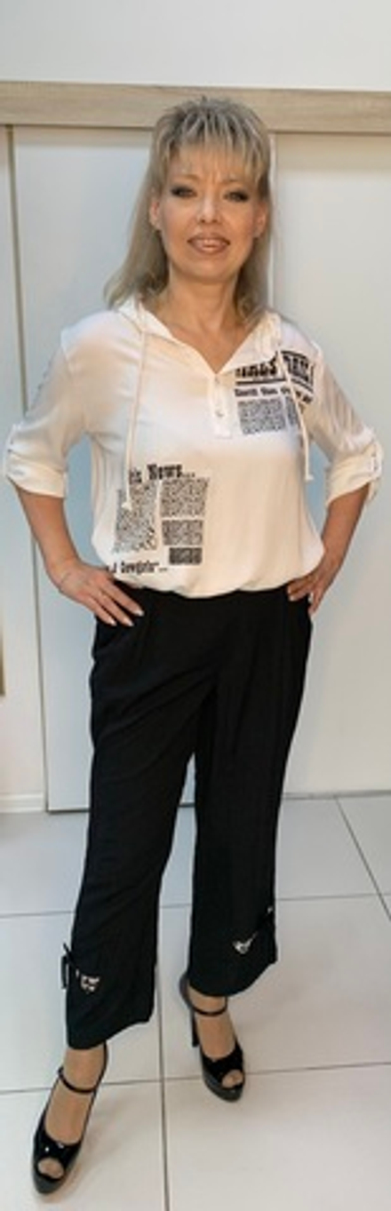 Немецкие летние брюки-жатка на резинке