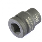 Головка ударная шестигранная, 15 мм, 1/2, CrMo Stels