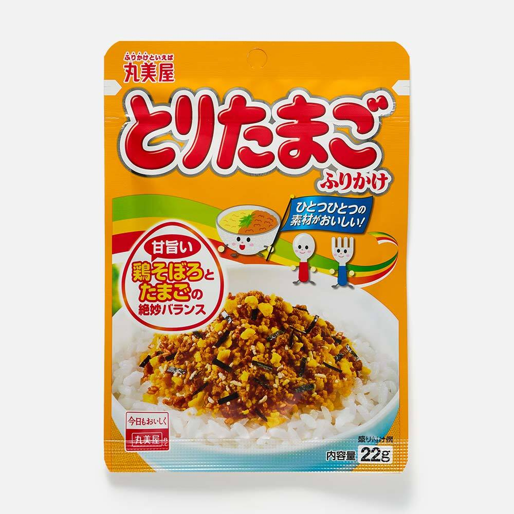 Приправа Marumiya Furikake для варёного риса, с курицей и яйцом, 22 г