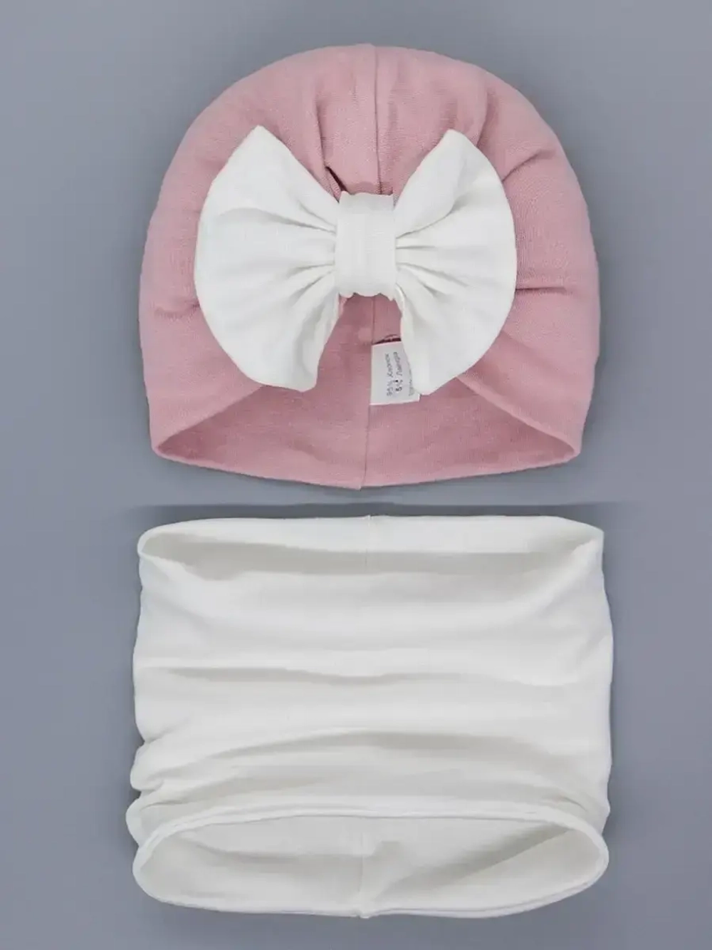 Чалма осенняя для девочки и снуд