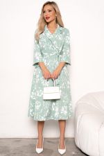 Платье Марта (мята/белый)-52р-р Р11-1189/8 Nikol