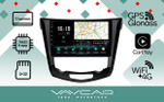 Магнитола для Nissan X-Trail T32, Qashqai J11 2014-2022 (климат, рамка большая) - Vaycar VA51-0665 на Android 13, 8-ядер, 4G SIM-слот
