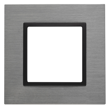 14-5201-42 ЭРА Рамка на 1 пост, металл, Эра Elegance, титан+антр