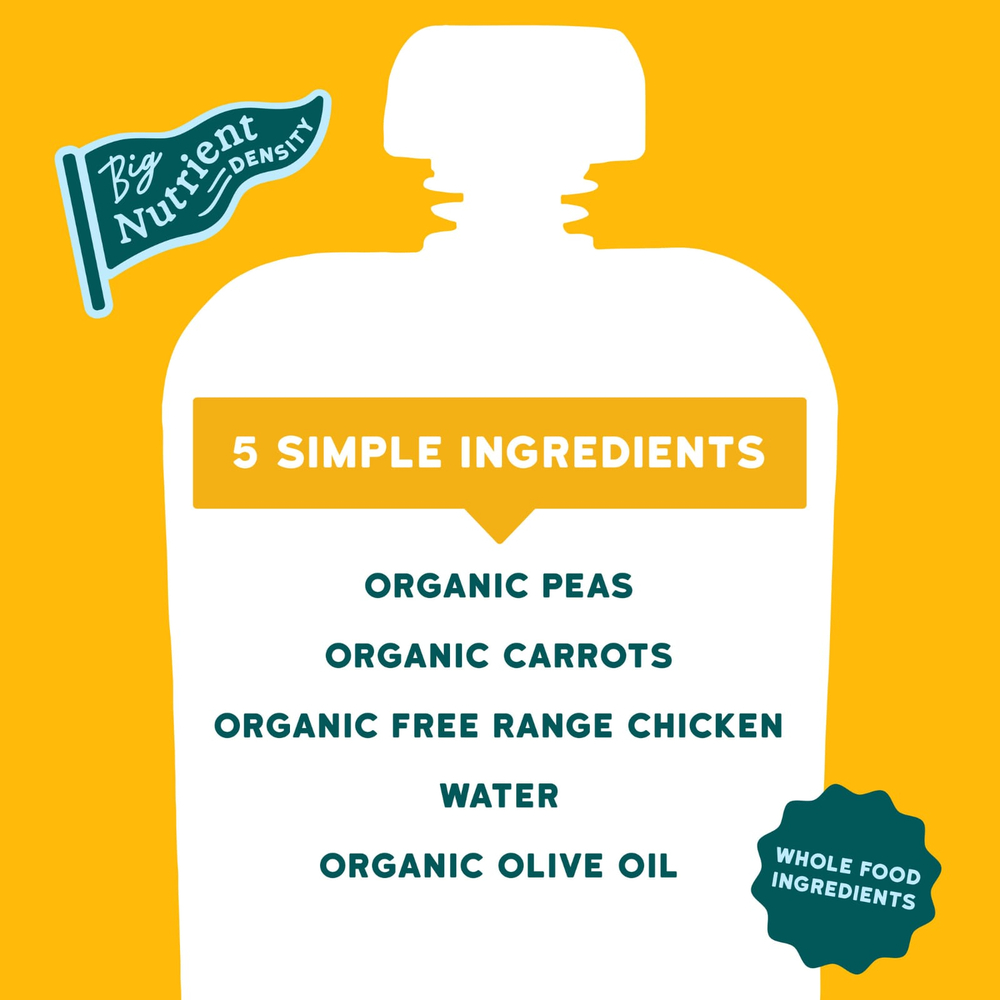 Serenity Kids, курица от курицы с горохом и морковью, для детей от 6 месяцев, 99 г (3,5 унции)