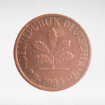 Germany, 1 Pfennig, 1983, (Hamburg Mint - "J"), VF
