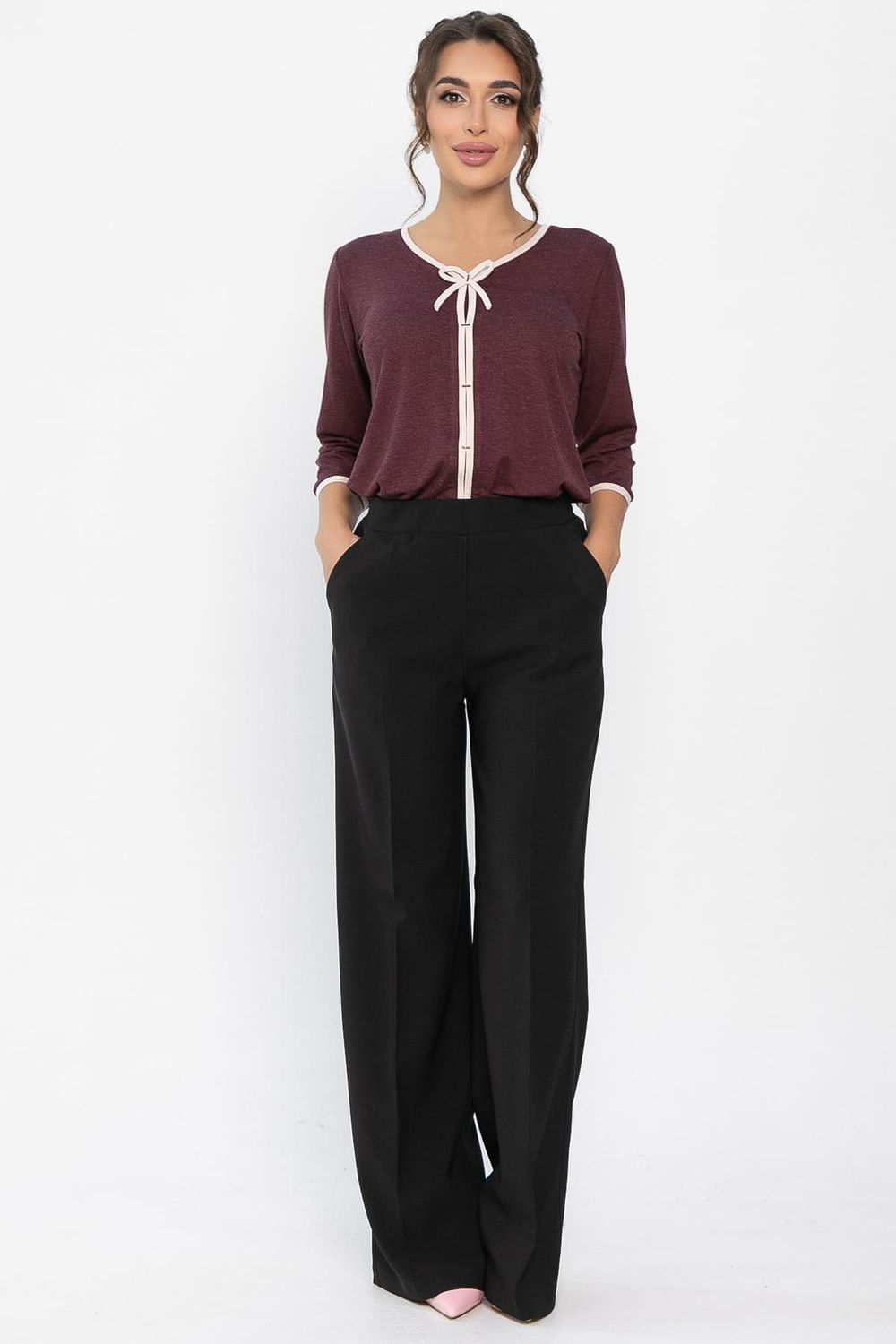 Блуза трикотажная Вишенка (ягодная) Б14258-18М LT Collection