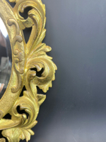 Массивное бронзовое зеркало