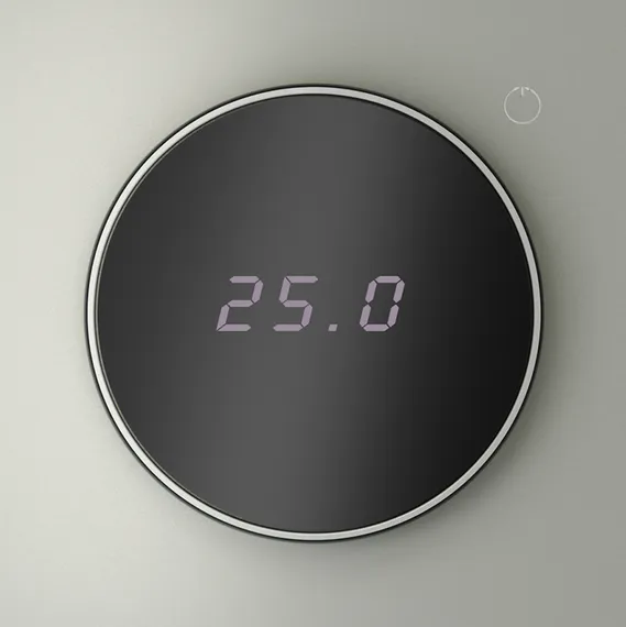 Терморегулятор электронный VOLTUM S70 с индикацией и датчиком, для теплого пола, (сталь) vls070105