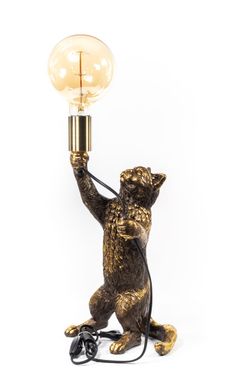 Настольная лампа Кот Эдисон Бронза