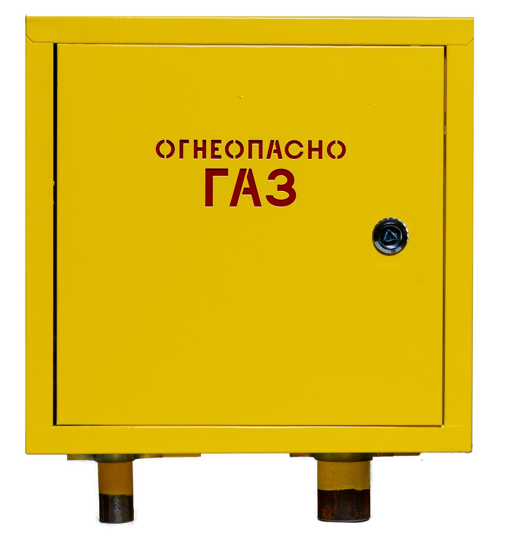 Шкафной газораспределительный пункт ГРПШ-ОХТА-RF-10-1-НН-Ф-П1 исп 25/1 (желтый)