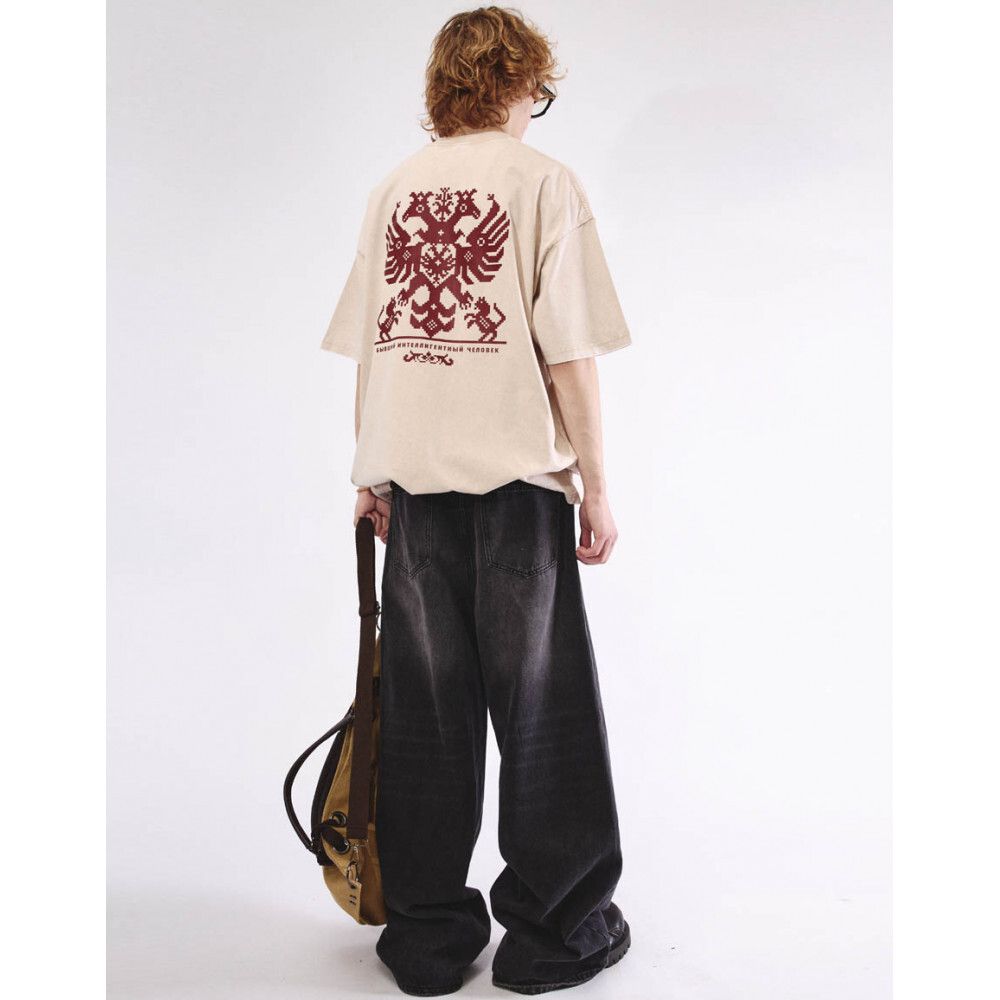 Футболка БИЧ Герб бежевая