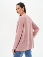 Кардиган с карманами розовый