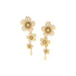 Клипсы Franck Herval, Goldie, с перламутром, кристаллами и цитрином, FH26.1-11-70216 (золотистый)