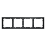 Рамка пластиковая на 4 поста, (графит) Voltum S70 VLS100407