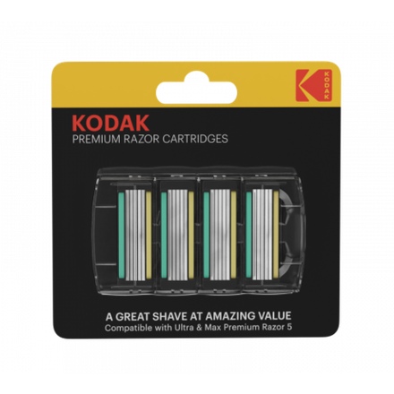 Сменные кассеты для бритья Kodak Premium Razor 5 лезвий 4 штуки