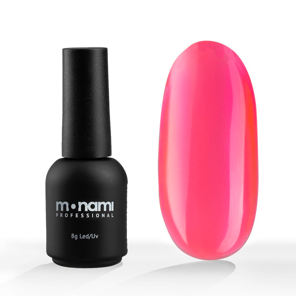 Monami Гель-лак Neon glass Pink, 8 г