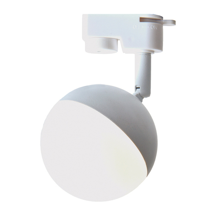 Светодиодный светильник для однофазной трековой системы 6Вт, 450Лм, переключение цветовой температуры с помощью выключателя 3000/4000/6000К, Ra>80, материал  алюминий/пластик, цвет чёрный матовый/белый матовый