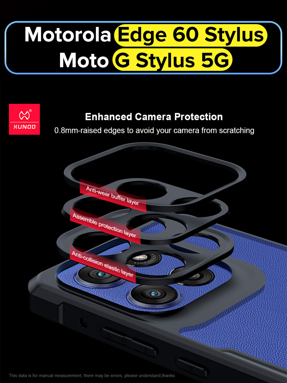 Чехол на Motorola Edge 60 Stylus / Moto G Stylus 5G (2025) противоударный с усиленными углами XUNDD