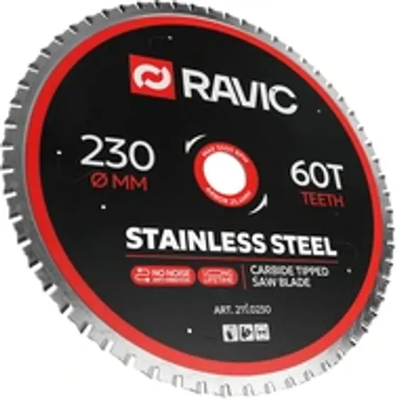 Диск пильный TCT по стали Ravic, 230х25,4 мм, Z=48, арт. 210.0230