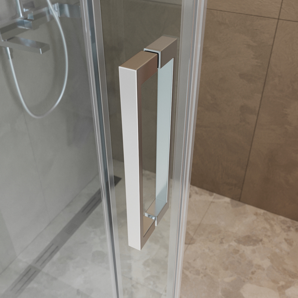Душевая дверь шириной 150см BelBagno SOFT_CLOSE-1-BF-1-150-C-Cr профиль хром, стекло прозрачное