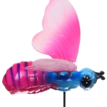 Фигура на спице «Прекрасная бабочка» 60 см (фигура 23*13 см) для отпугивания птиц, микс