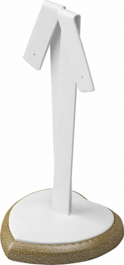 Подставка для серег/ушки/2 отверстия/накладка/основание сердечко/Н-115 мм.