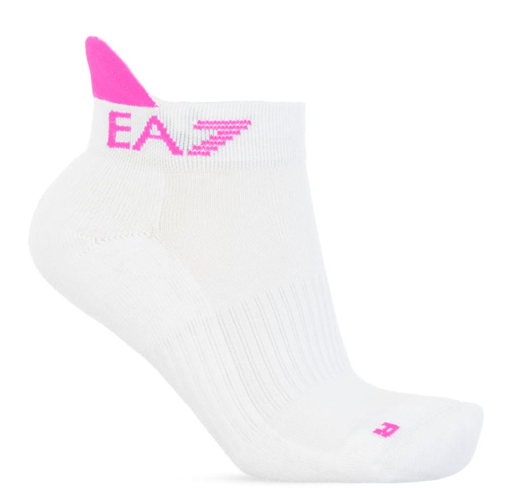 Носки теннисные EA7 Knitted Sock 1P - white/fuxia