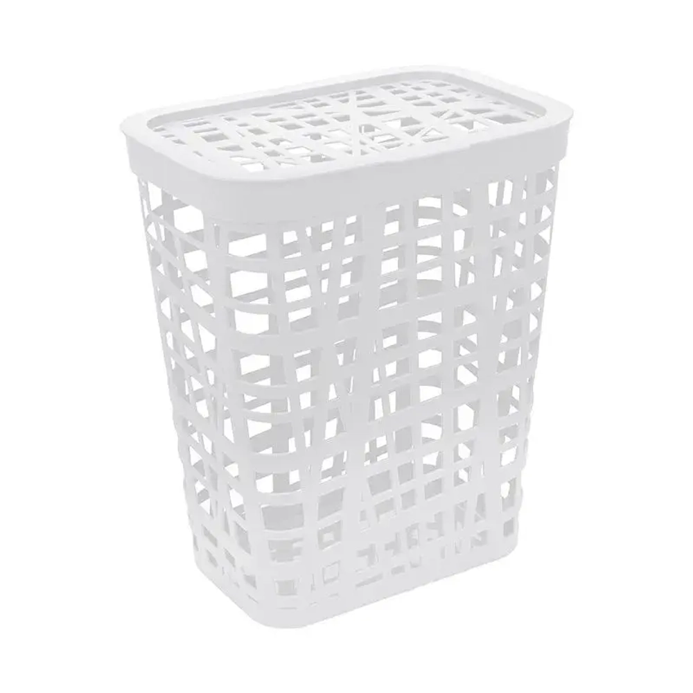 Корзина для белья ХАОС 32л Белый (комплект 5 шт)