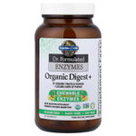 Garden of Life, В веганском протеине Dr. Сформулированные ферменты, Organic Digest +, вкус тропических фруктов, 90 жевательных таблеток
