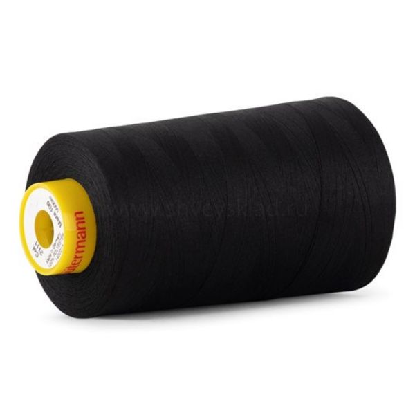 Нитка Gutermann Mara 150 (5000 метров), 1 боб., особо тонкая | _2111 ультра черный (Arta 170)