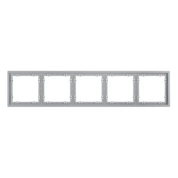 Рамка пластиковая VOLTUM S70 на 5 постов, (серый)