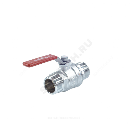 Кран шаровой латунь хром R253DL Ду 20 Ру42 НР рычаг Giacomini R253LX004