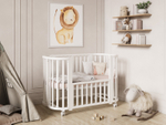 Кроватка детская Incanto Nova Lux c наклоном дна цвет белый