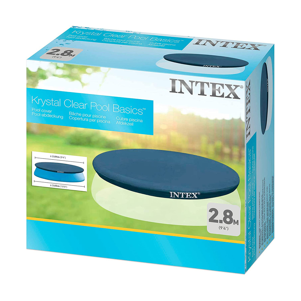 Тент для надувного бассейна 244 см Intex 28020, защитный чехол-накидка для круглого бассейна Easy Set