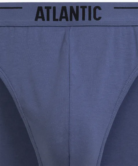 Трусы (5шт) мужские слипы спорт Atlantic, 5SMP-004, хлопок, графитовый + голубой + деним + индиго + темно-зеленый