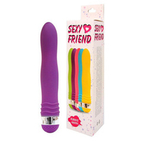 Фиолетовый эргономичный вибратор 17,5см Bior Toys Sexy Friend SF-70232-5