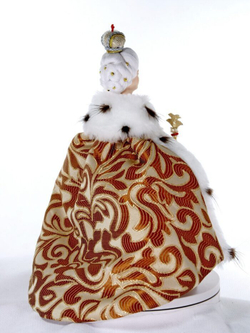 Фарфоровая кукла коллекционная  Императрица Екатерина II Великая. Сувенир ручной работы