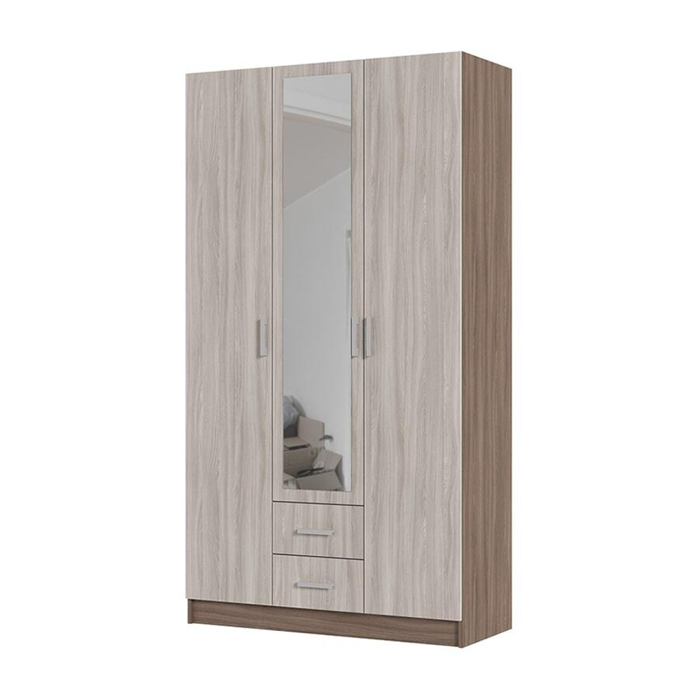 Трио Шкаф 3х-дверный Ясень шимо темный / Ясень шимо светлый