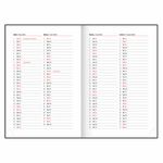 Ежедневник датированный 2025 А5 138x213 мм BRAUBERG "Senator", под кожу, фиолетовый, 115818