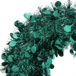 Венок декоративный TINSEL «Изящный блеск» 38 см, Изумруд