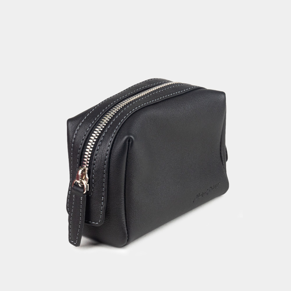 Несессер Mignon из кожи теленка черного цвета