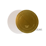 Подложка усиленная двусторонняя золото/жемчуг 3,2 мм. Диаметр 34
