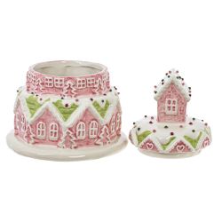 GAEM Конфетница "Пряничный торт-дом", 650 мл, L14 W14 H18 см, 2в.